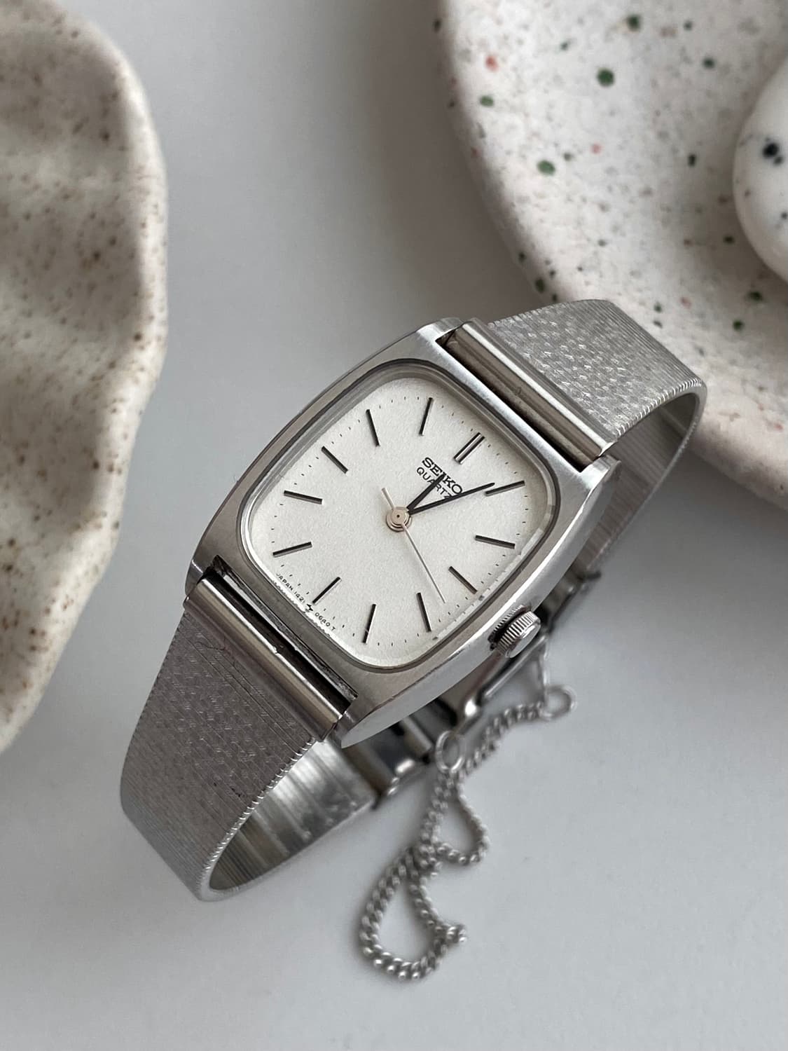 Seiko 세이코 스노우 스퀘어 실버 쿼츠 상품이미지2