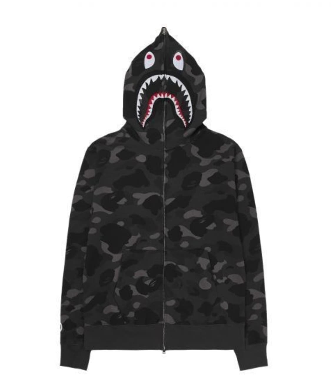 BApe 샤크 카모 후드집업 정품 XL 상품이미지1