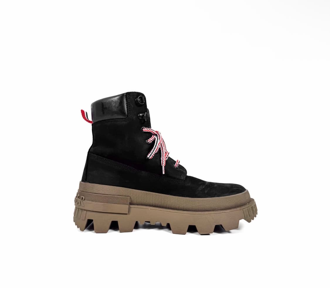 [43.5] 몽클레어 남성 레이스업 미들 몬 코프 앵클 부츠 블랙 상품이미지2