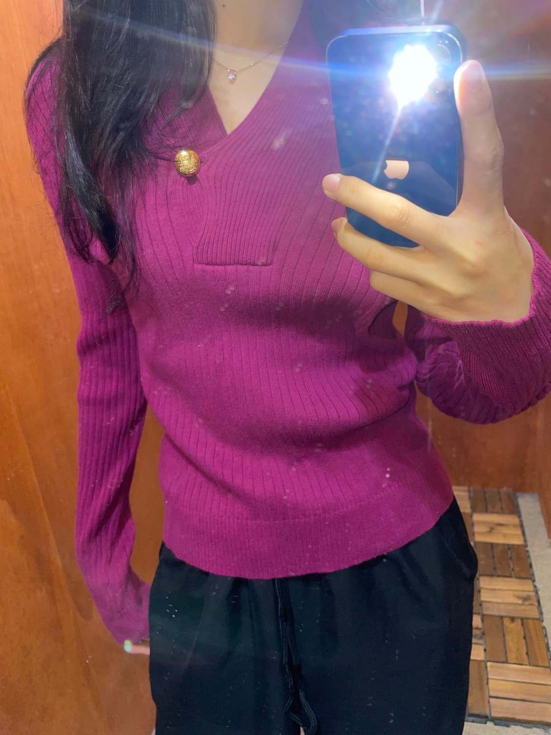 (M) LAUREN 로렌 랄프 로렌 숄카라 니트 상품이미지2