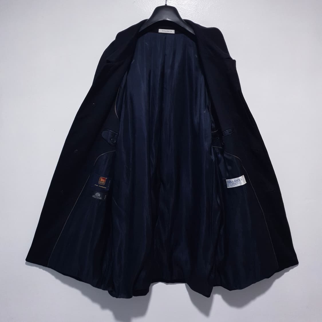 100) 니나리치 콜롬보 100% 퓨어 캐시미어 울마크 캐시미어 코트 상품이미지5