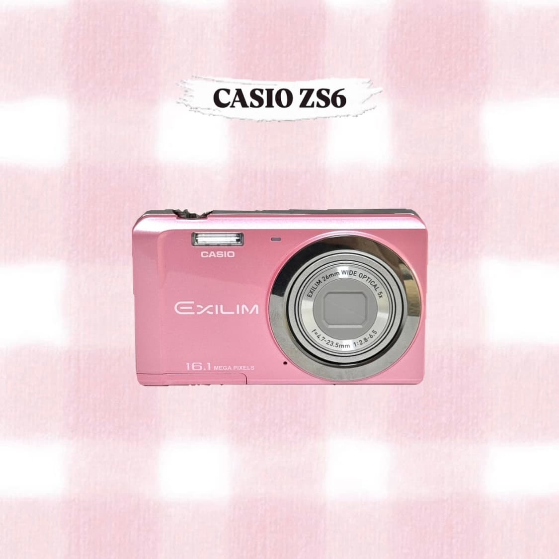 카시오 엑슬림 EX-ZS6 베이비핑크 빈티지디카 상품이미지1