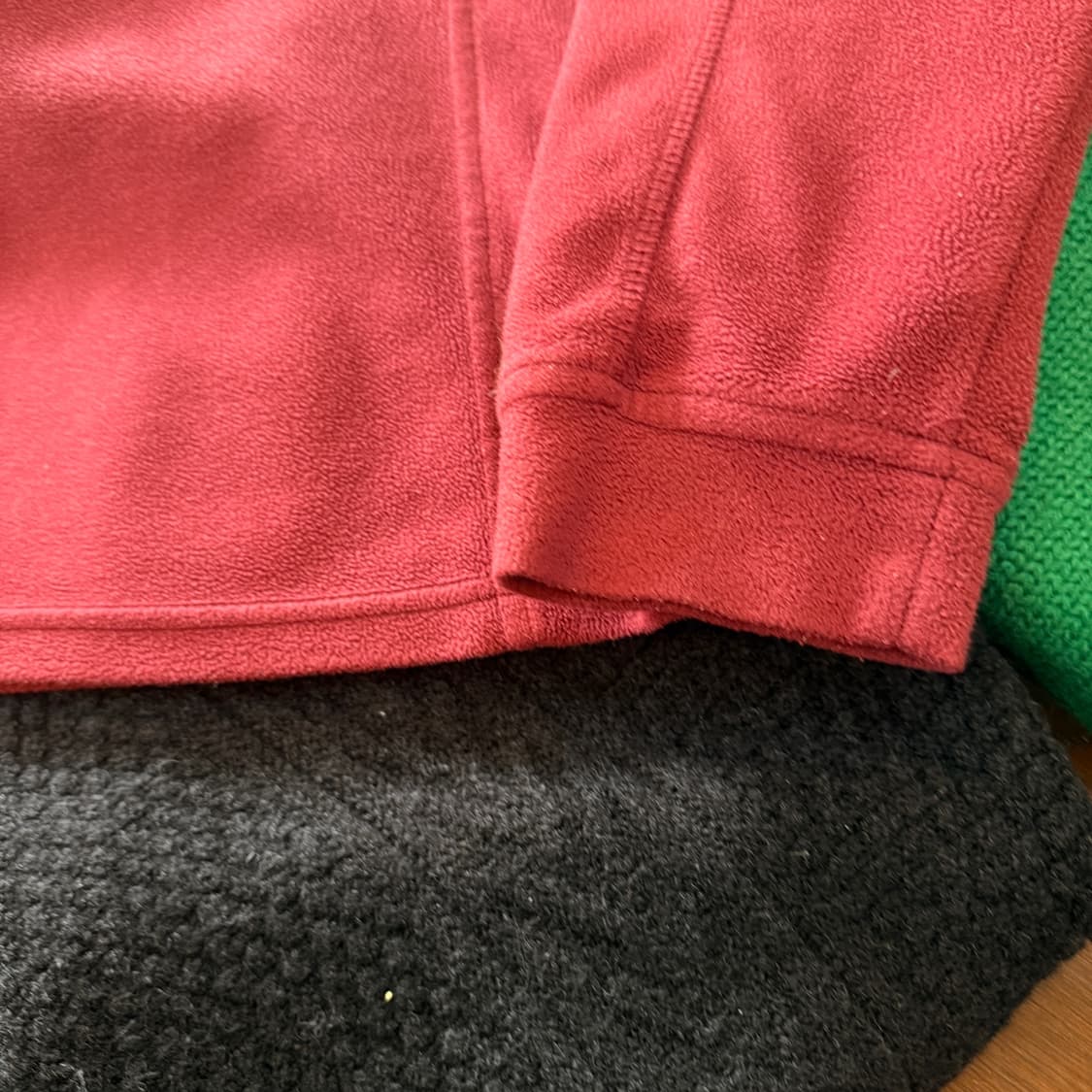 엘엘빈 플리스 하프집업 아노락 집업 버건디 상품이미지4