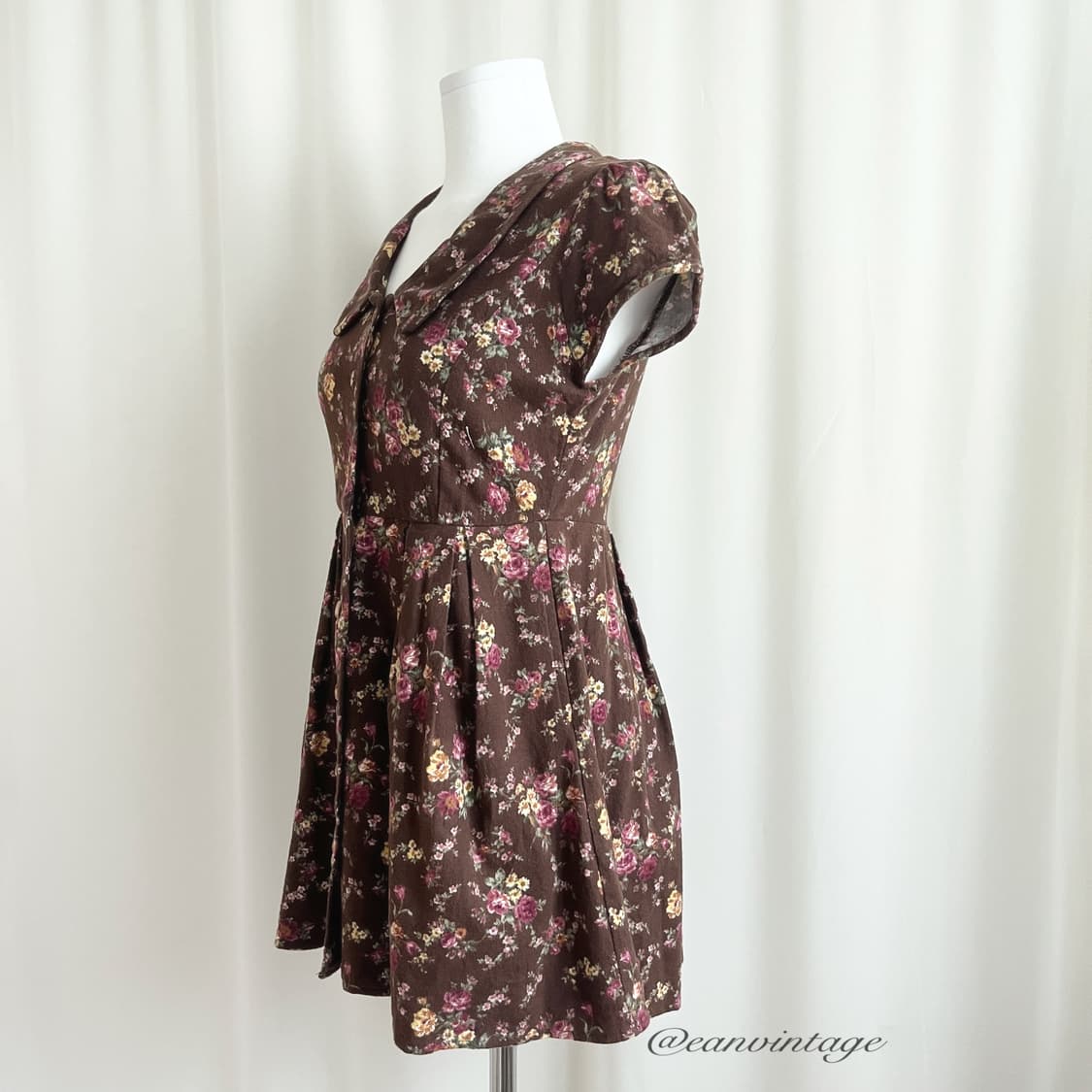 dazzlin brown flower one-piece 상품이미지3