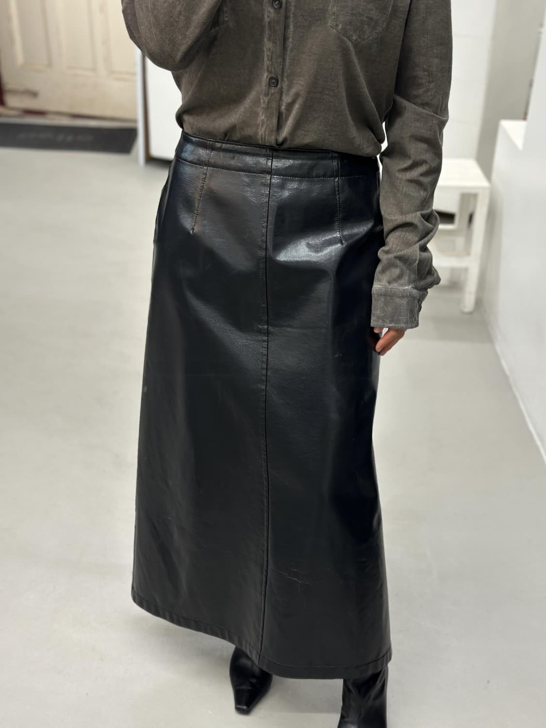 오라리 코팅 스커트 상품이미지8