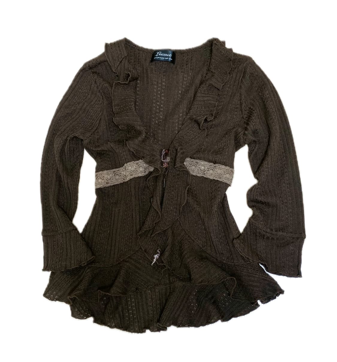 빈티지 러플 가디건 상품이미지1