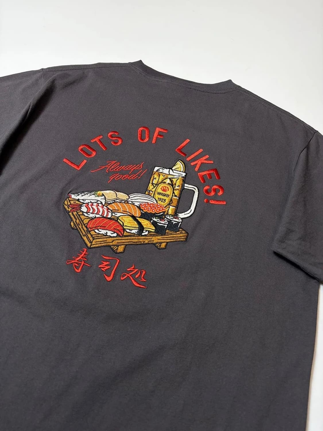 JS 와가라 자수 스시 반팔 티셔츠 PN9194 상품이미지2