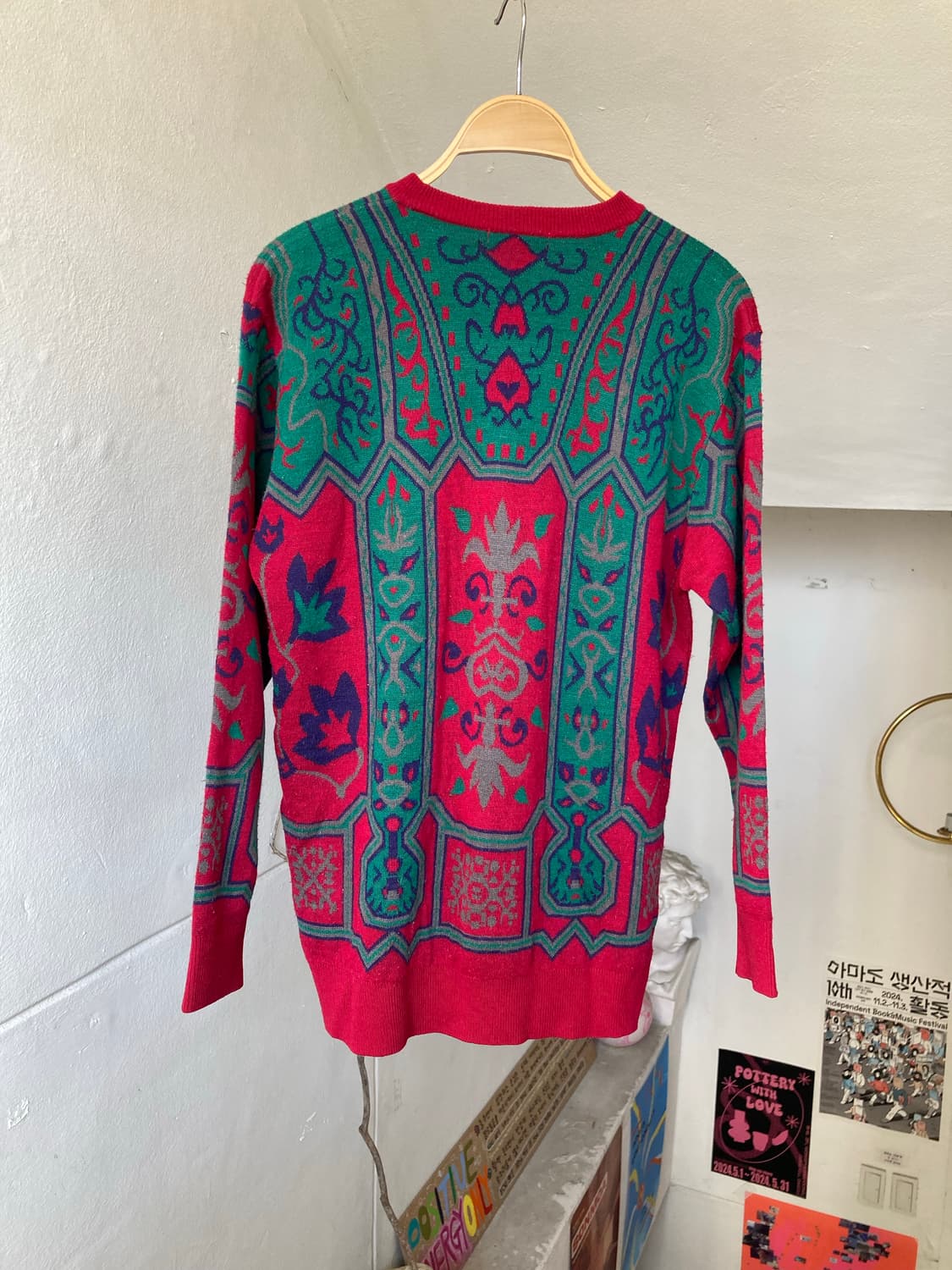 빈티지 그래픽 니트 상품이미지5
