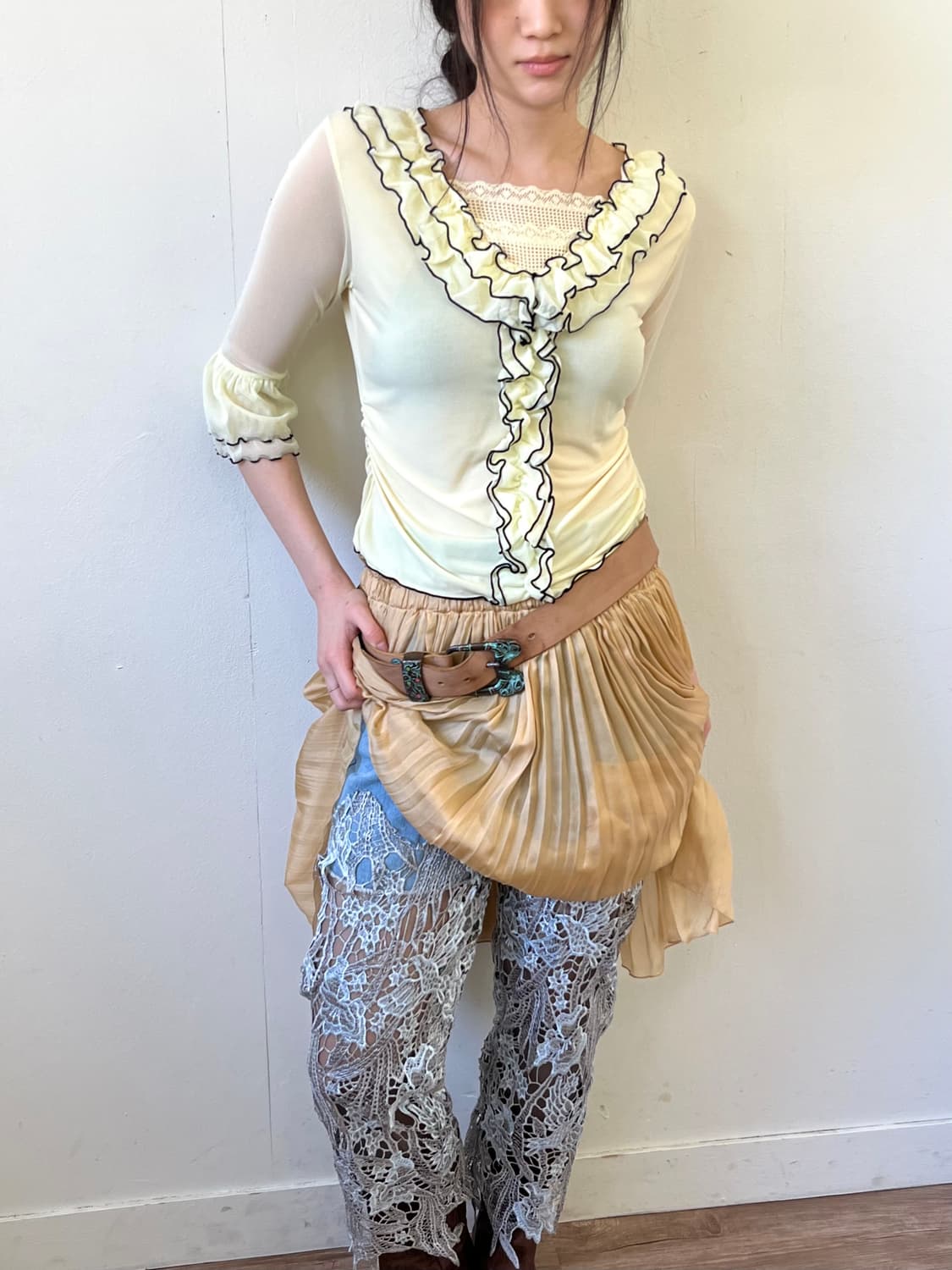 00‘s Diesel 웨스턴 벨트 상품이미지7