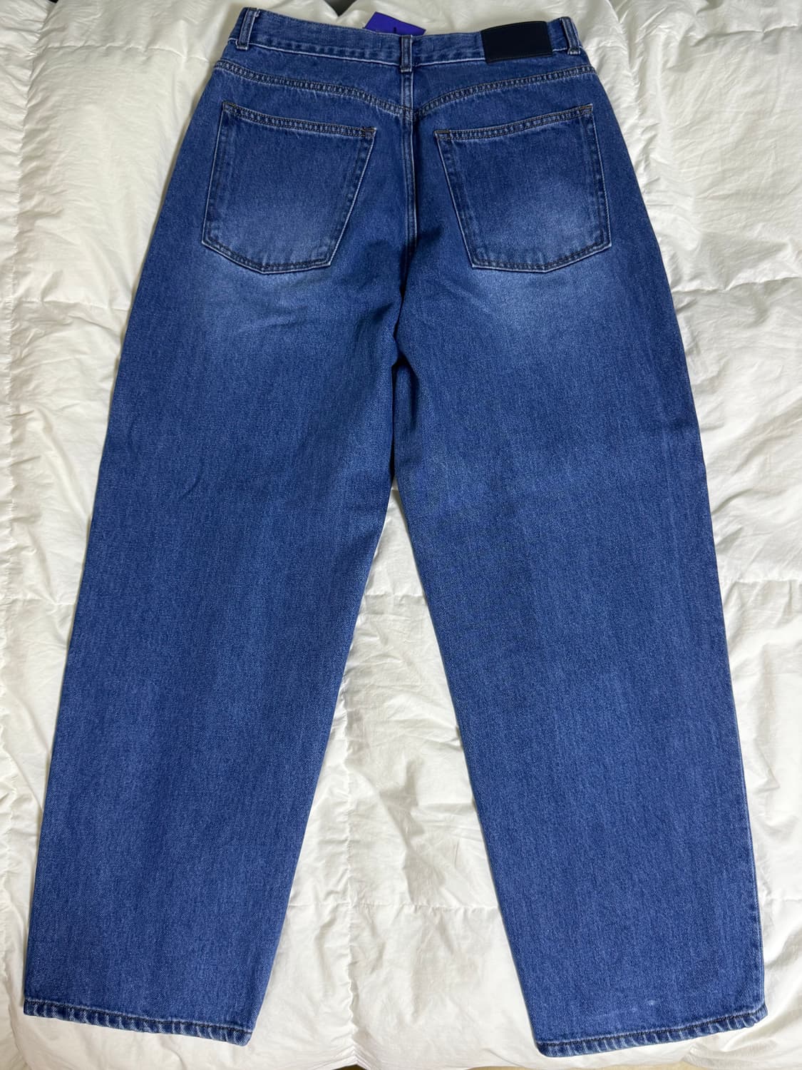 Errors Excepted 플리츠 테이퍼드 데님팬츠 상품이미지5