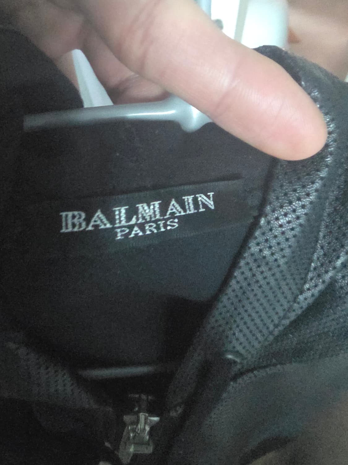 발망 한정판 레더 후드 집업 자켓 급처 상품이미지4