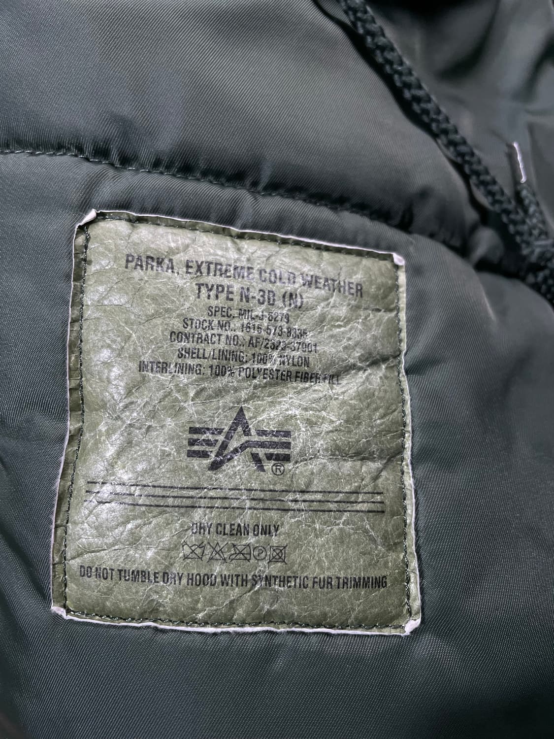 알파인더스트리 N3B 파카 상품이미지5