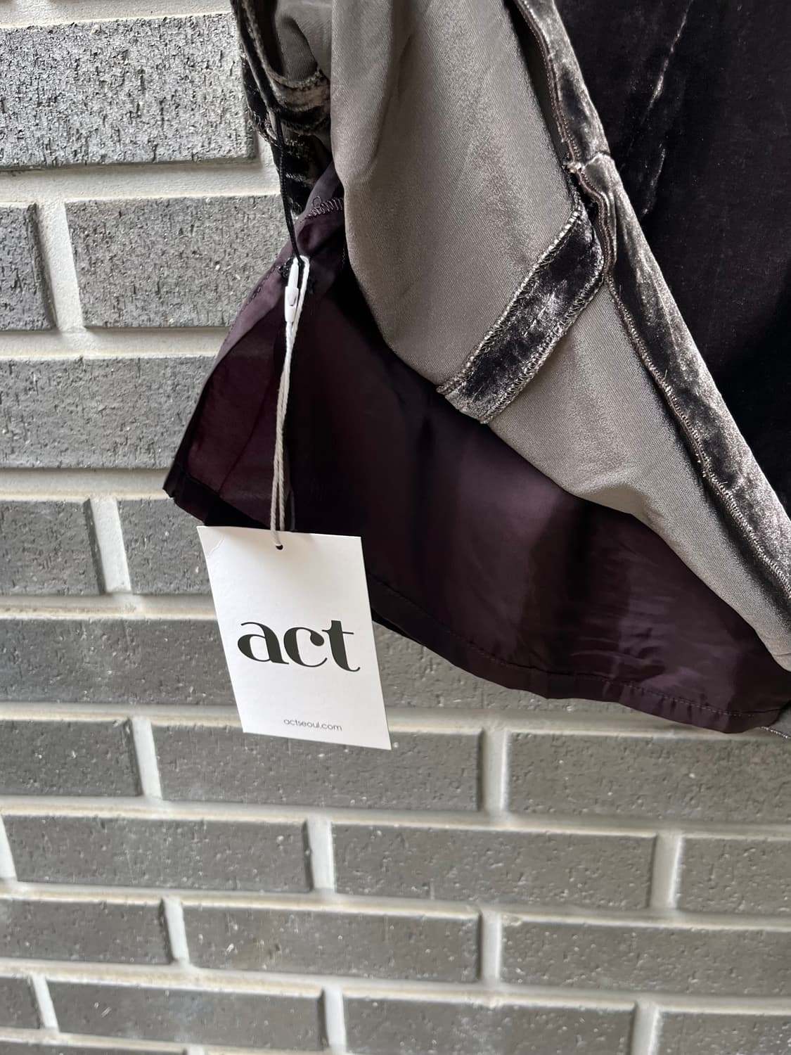 des pres 벨벳 스커트 브라운 상품이미지9