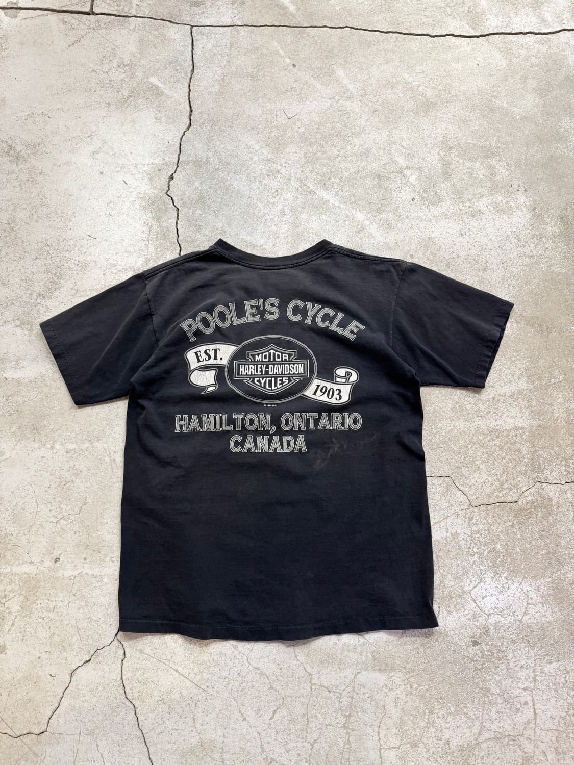 90s 할리데이비슨 오로라울프 반팔티 상품이미지7