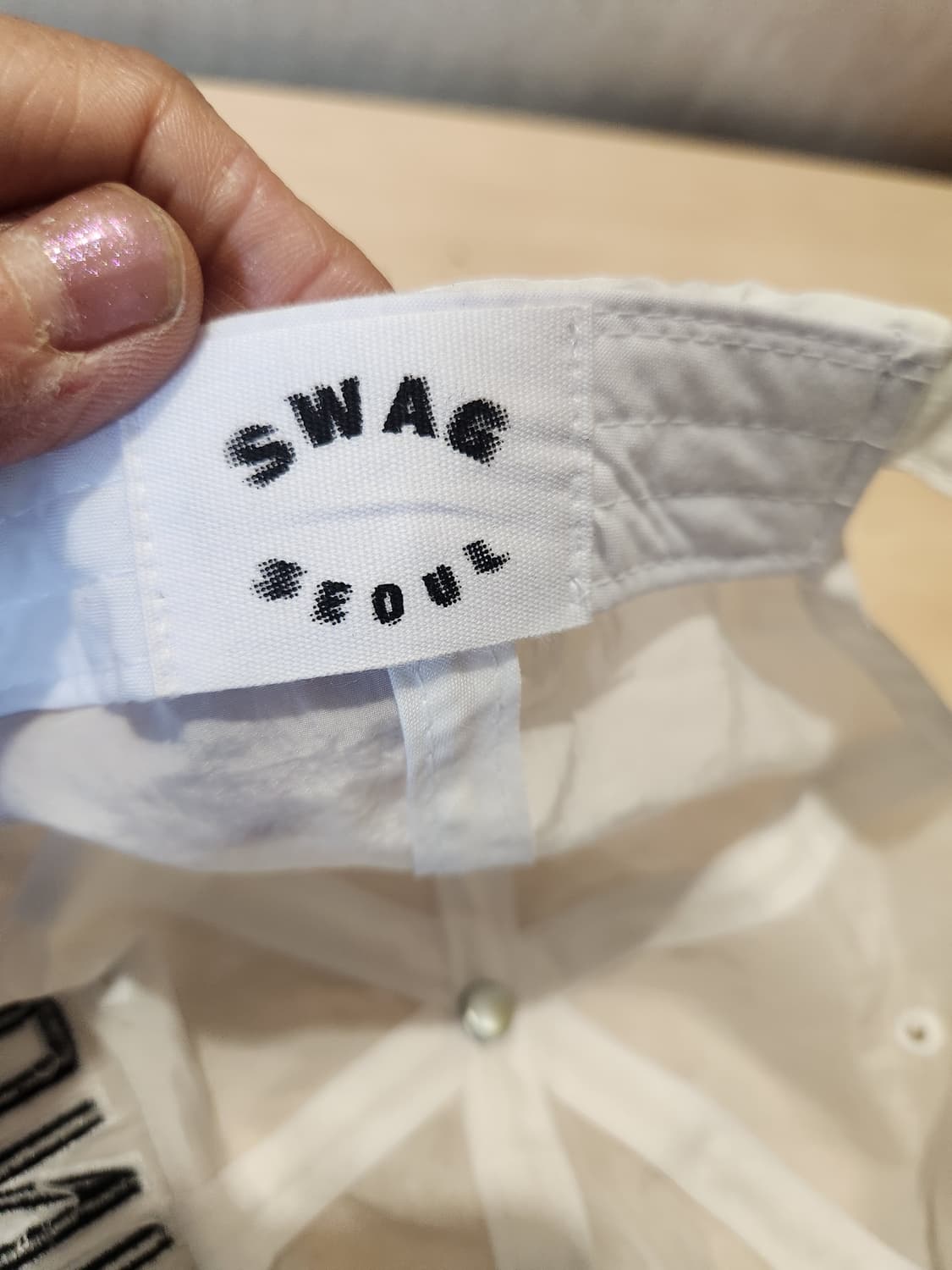 “[SWAG SEOUL] 사운드 힐러 볼캡 블랙&화이트 🧢 스트릿 무드 상품이미지6