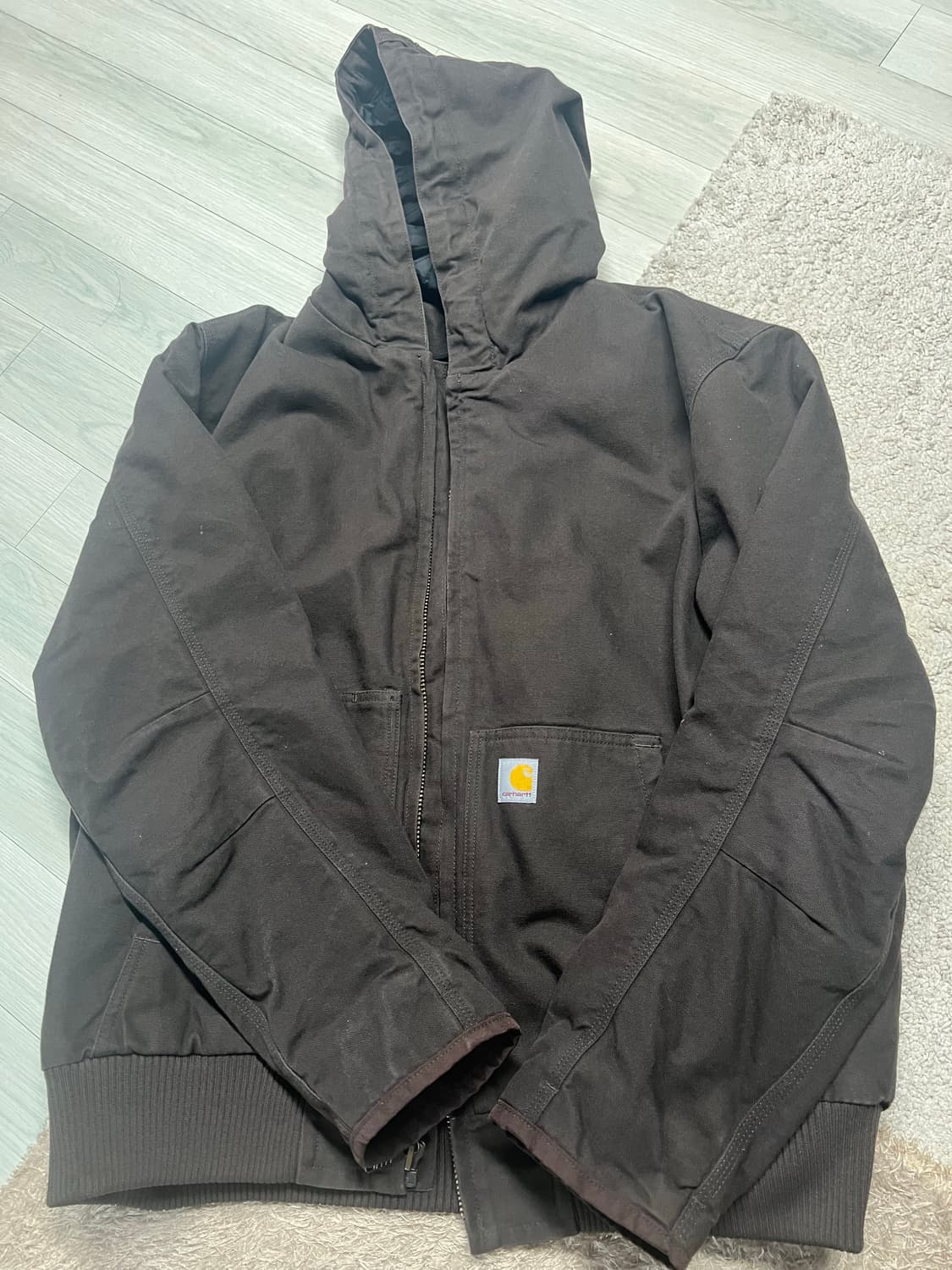 칼하트 덕 액티브 자켓 샌드스톤 XL 상품이미지2