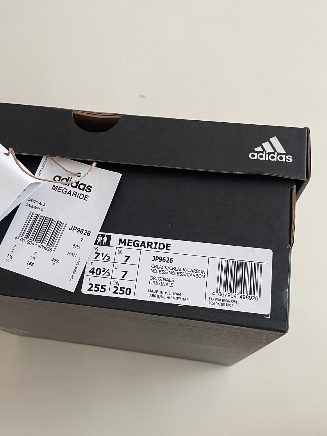 아디다스 메가라이드 JP9626 코어 블랙 & 카본 상품이미지1