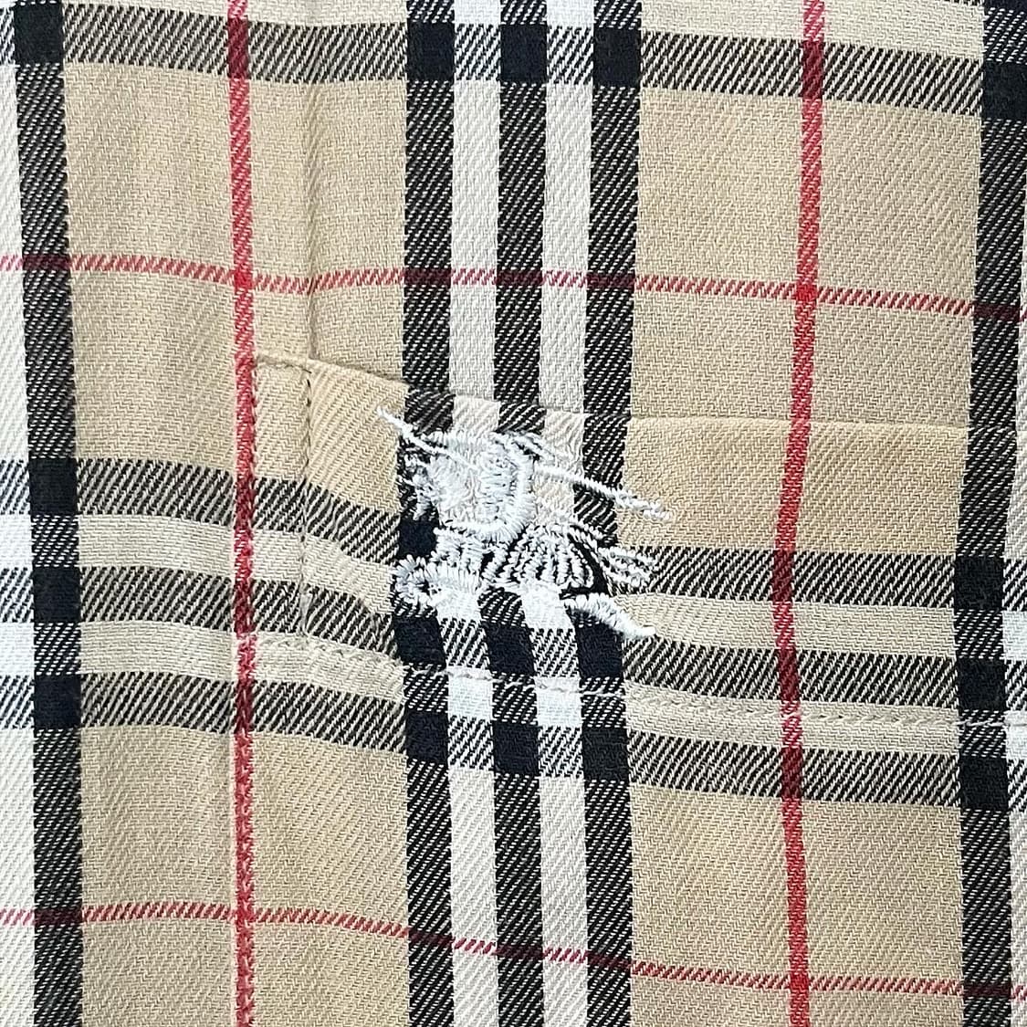 버버리 베이지 노바체크 코튼 셔츠 상품이미지3