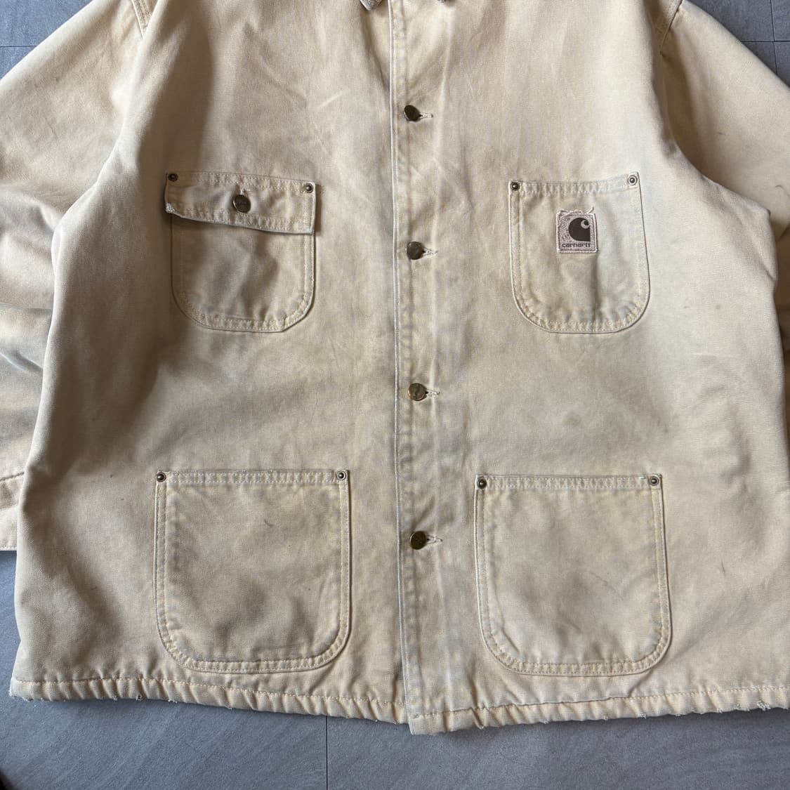 칼하트 정품 베이지 덕 초어 자켓 상품이미지3