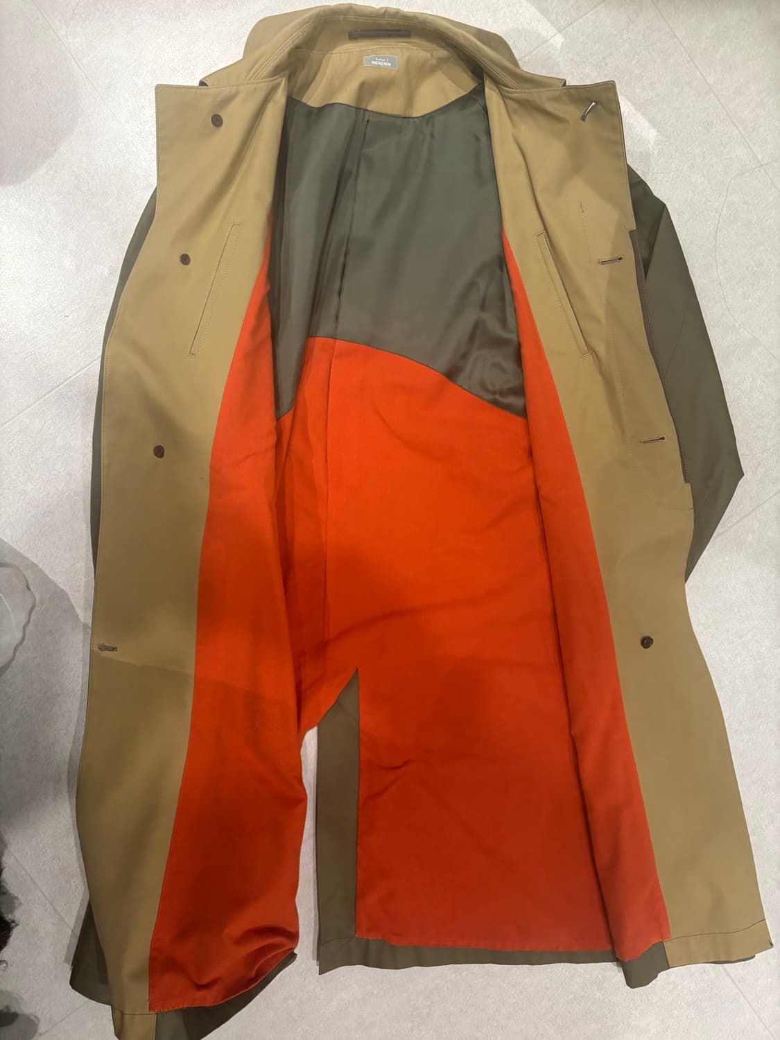 Kolor Beacon 트렌치 코트 카키 Size 2 상품이미지3