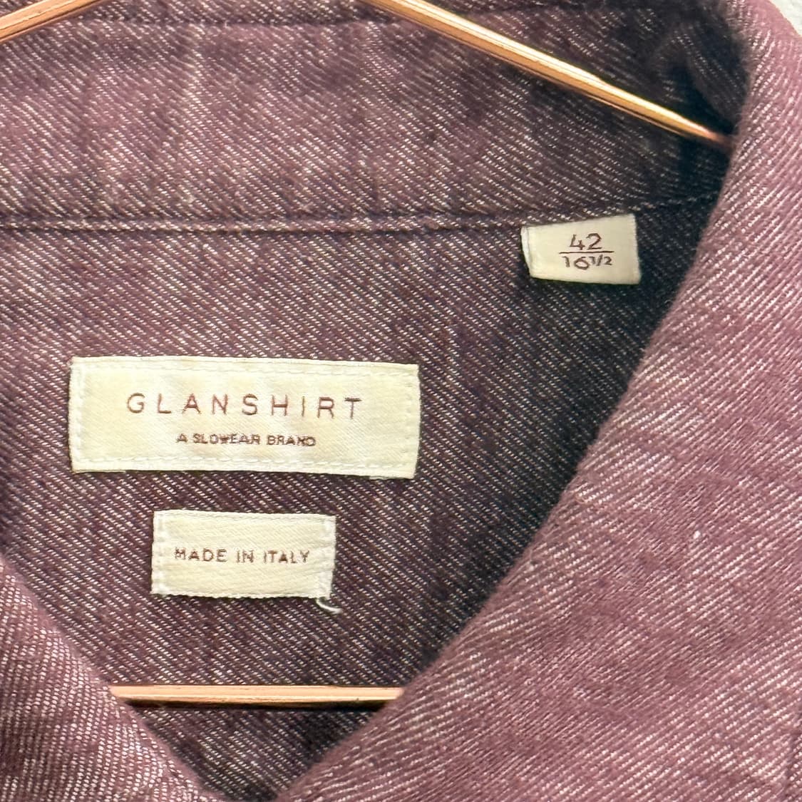 슬로웨어 made 이탈리아 코튼 글랜셔츠 (42) 상품이미지2