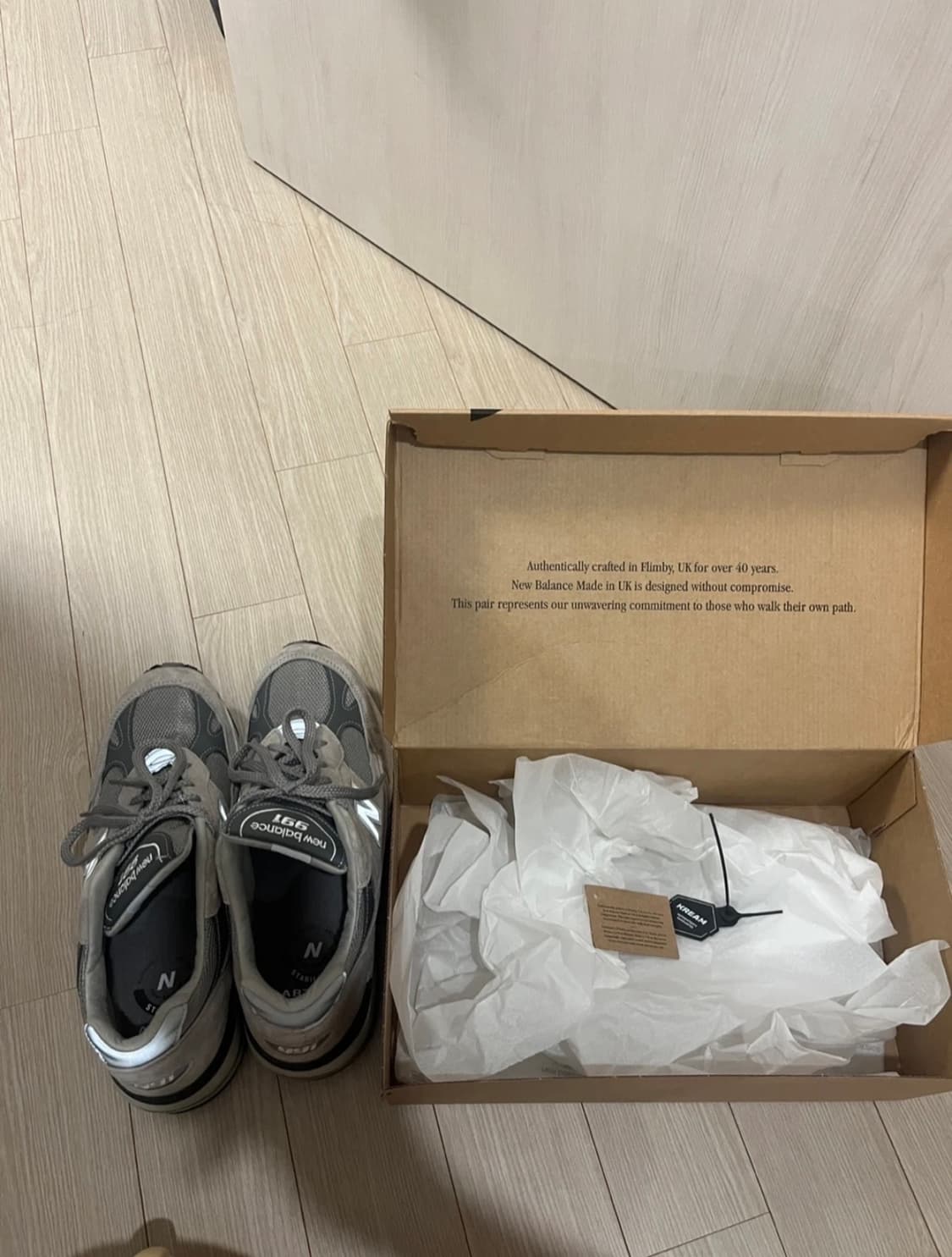 뉴발란스 991 그레이 285 (us10.5) 상품이미지3