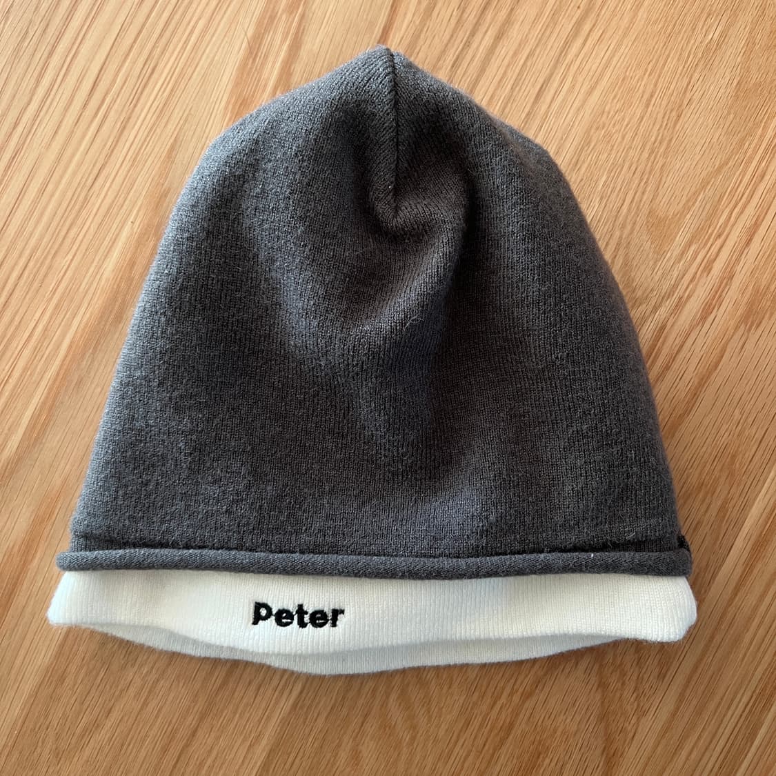 마이네임이즈피터 레이어드 비니 그레이 상품이미지1