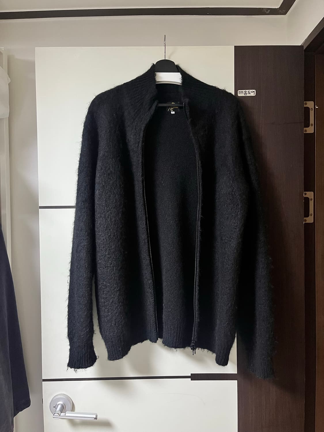 니들스 집 모헤어 가디건 블랙 L 상품이미지3