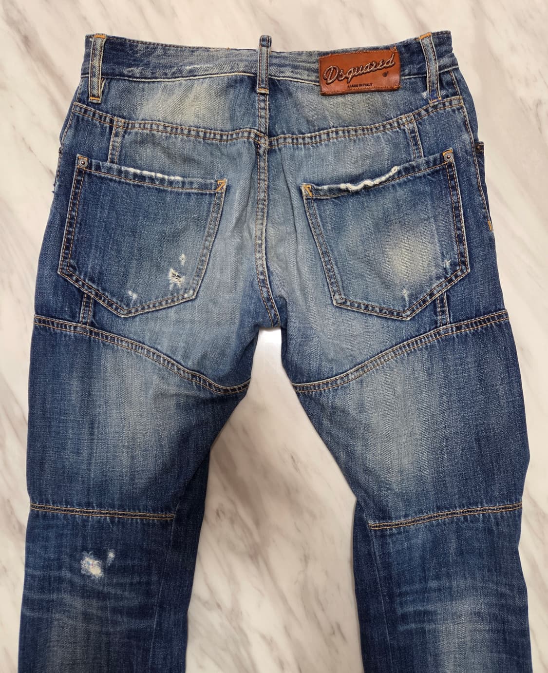 디스퀘어드 디스트로이드 바이커 데님팬츠  상품이미지5