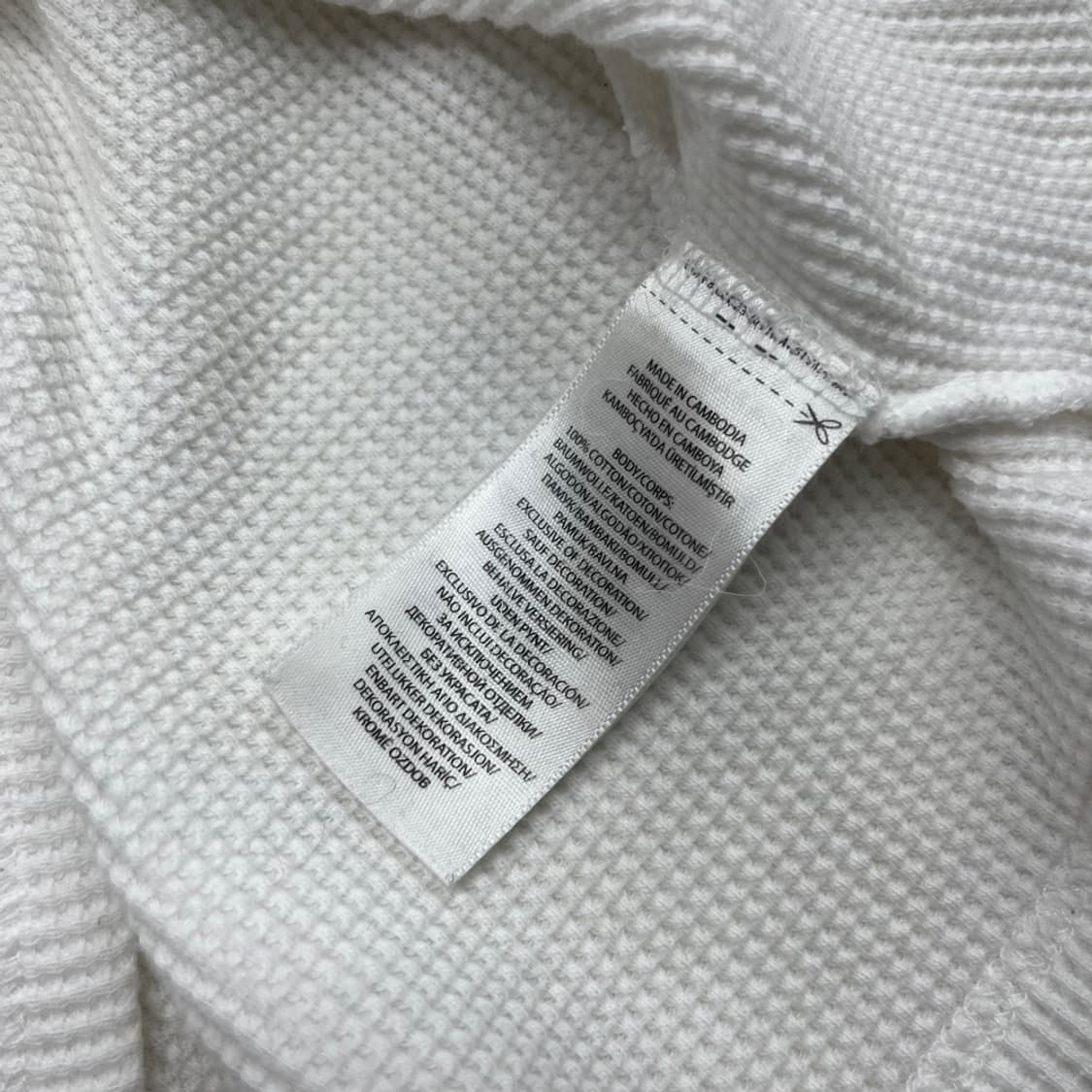 폴로 랄프로렌 네이비포니 화이트 와플 후드티 XL 상품이미지7