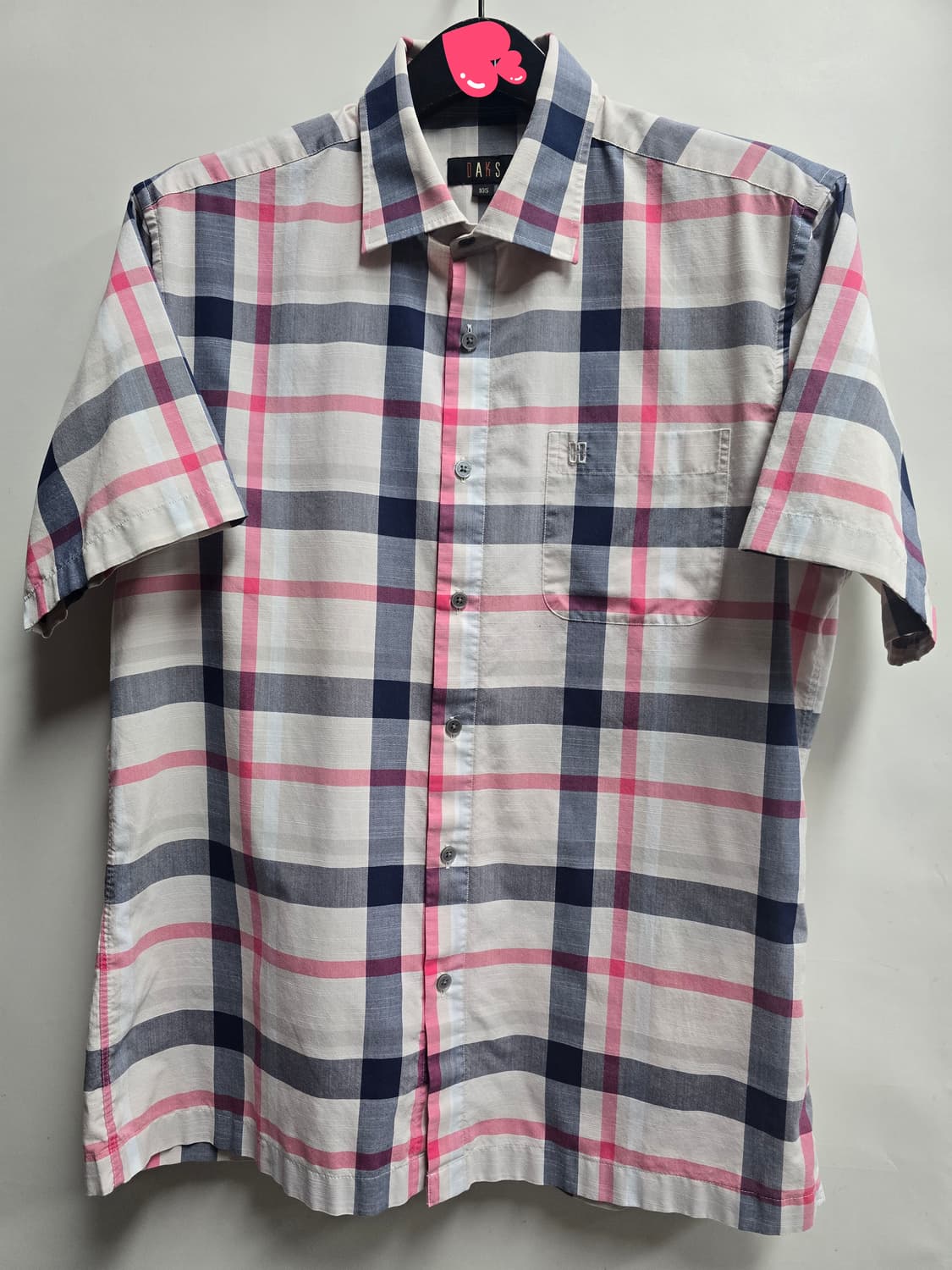 닥스 반팔 체크 셔츠 105 상품이미지1