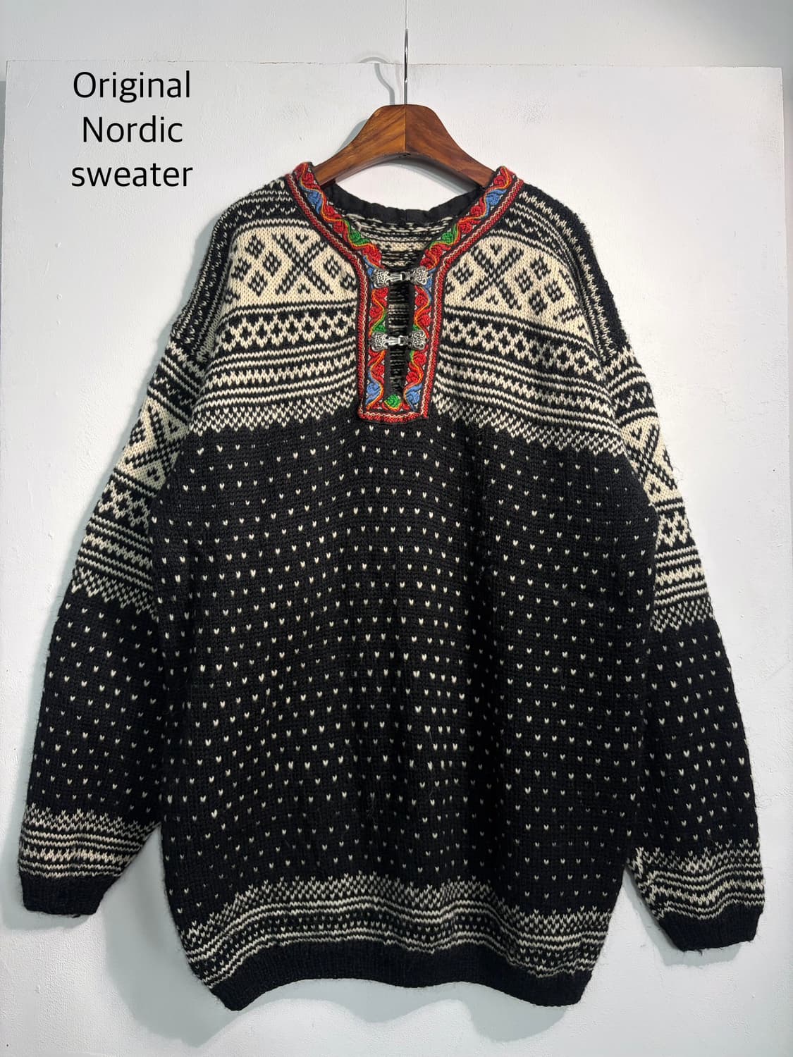 [XL] 오리지널 노르웨이 스웨터 버클 니트 노르딕니트 상품이미지1