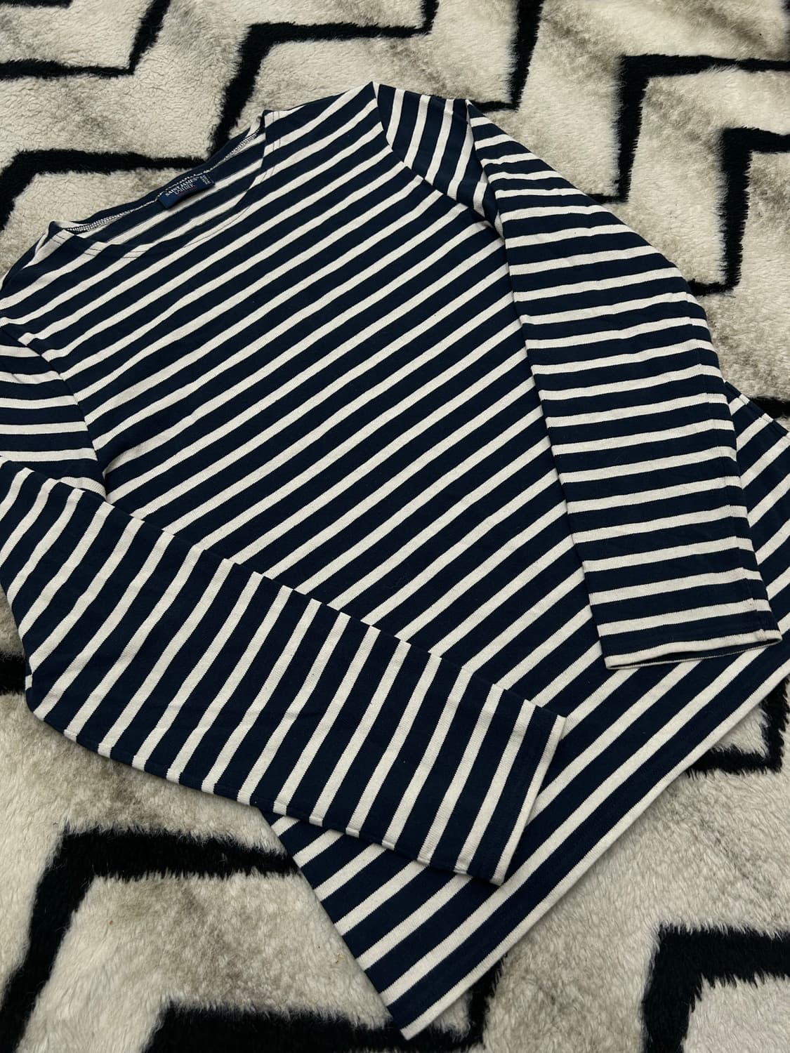 [M]세인트제임스 스트라이프 긴팔/짙은네이비 상품이미지2