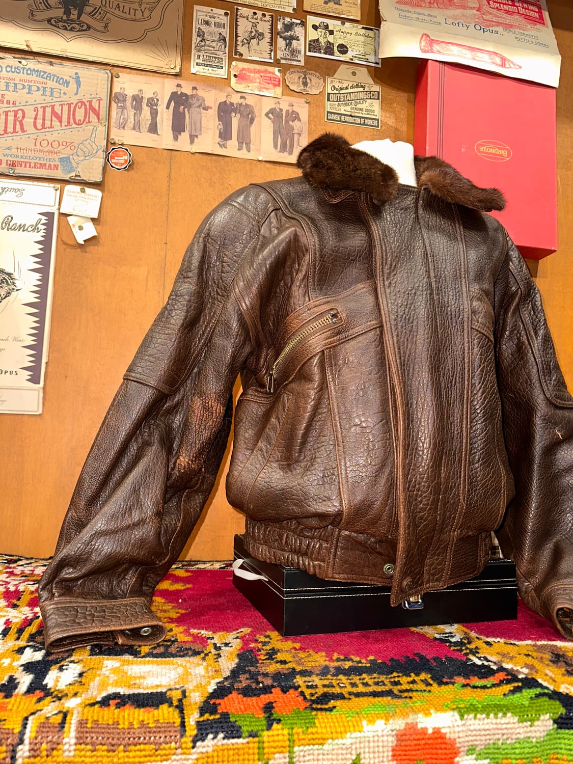 ( XL-2XL ) 가죽자켓 레더자켓 a2가죽 g1가죽 밀리터리 워크웨어 상품이미지2