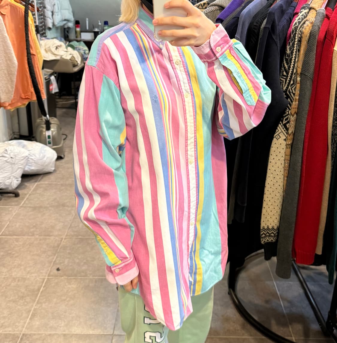 [No.9]Polo 폴로 스트라이프 긴팔셔츠 상품이미지3