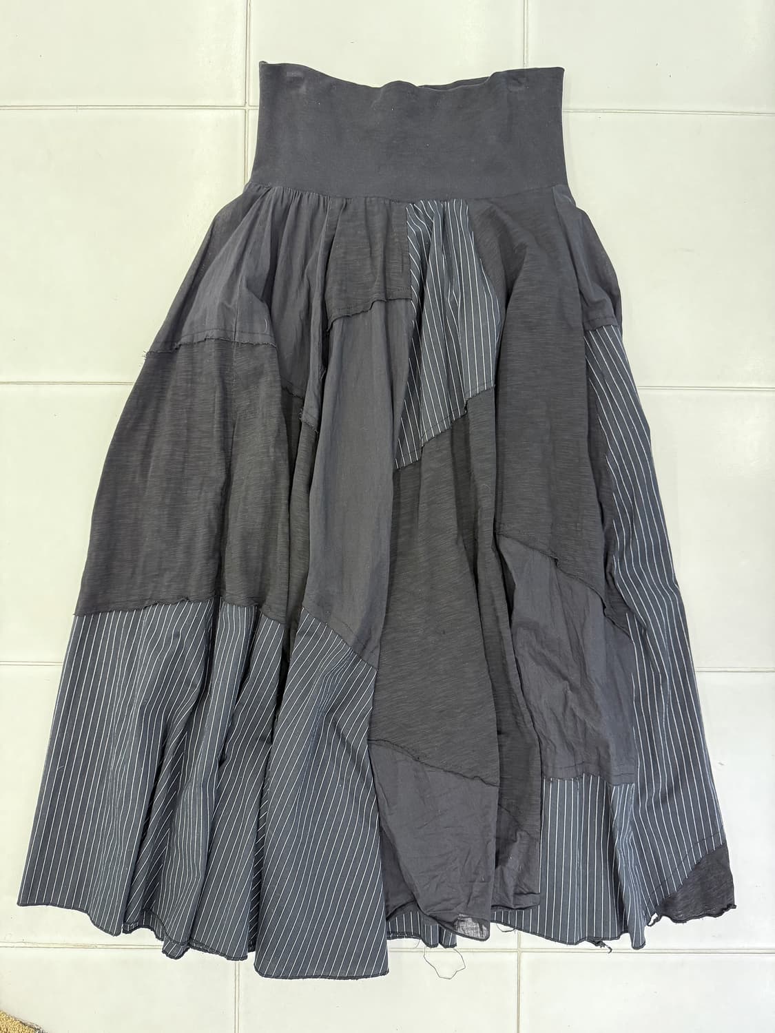 patchwork maxi skirt 상품이미지2