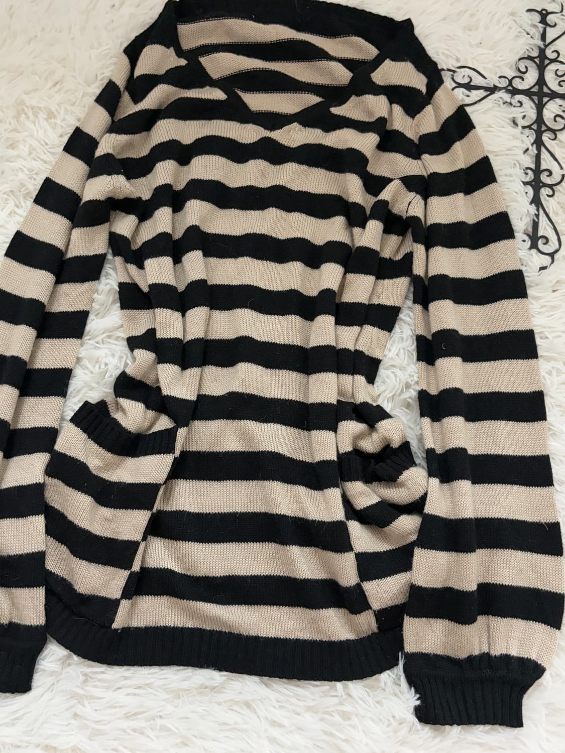striped pocket loose fit knit 상품이미지6