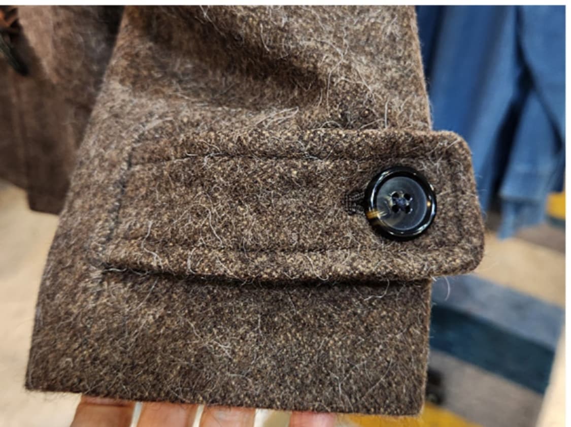 유니버셜 랭귀지 울 모헤어 알파카 블렌드 더플 후드 숏 코트 상품이미지6