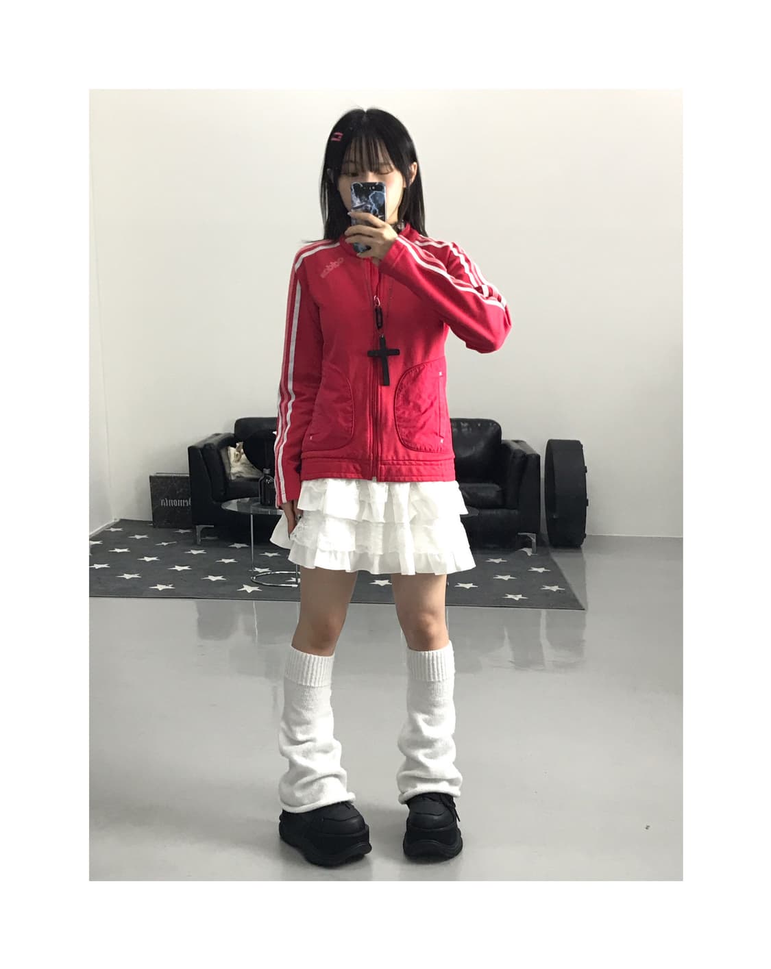 Adidas kitsch red pink jacket 상품이미지1