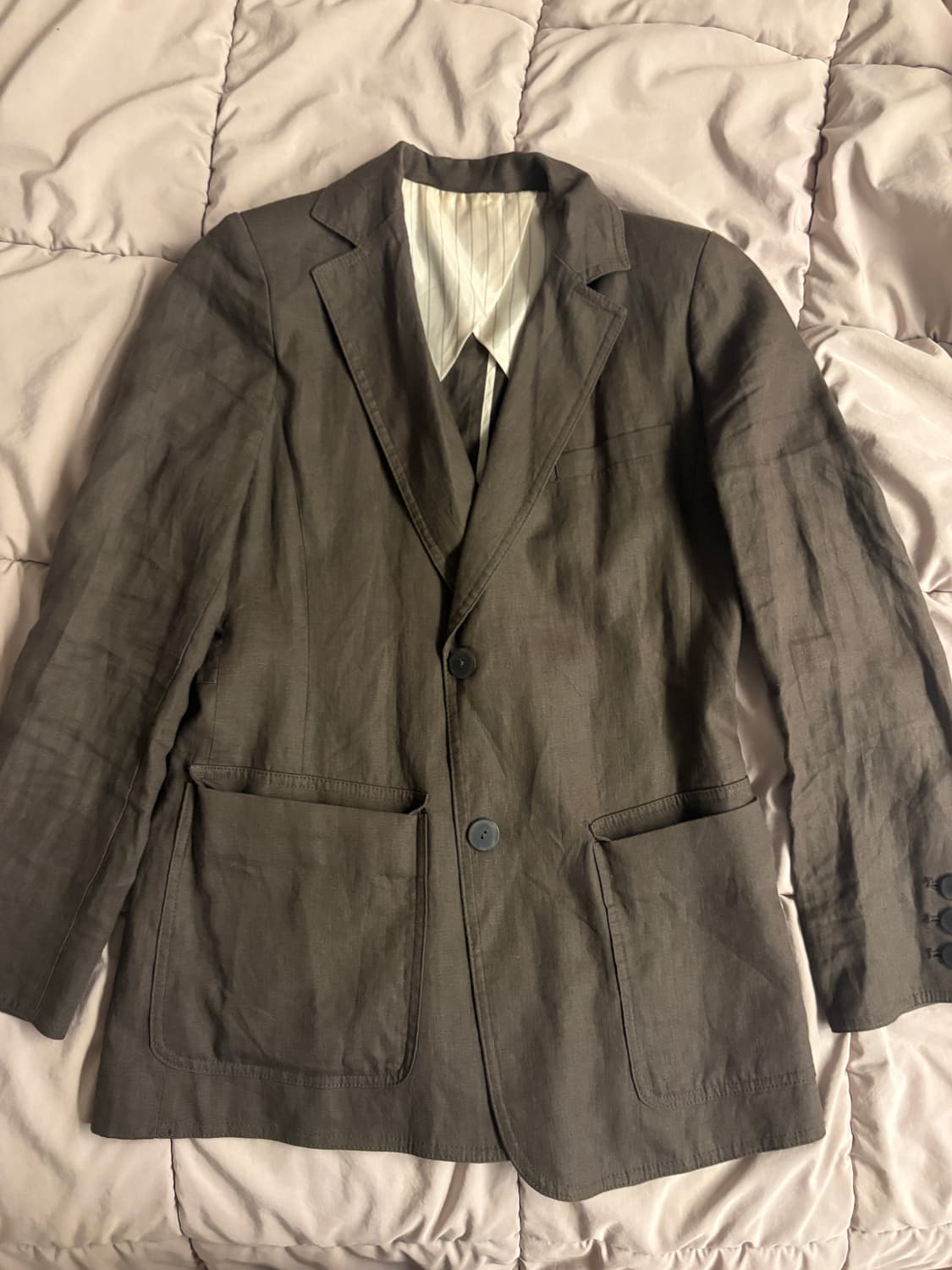 vtg 브라운 블레이저 자켓 상품이미지2