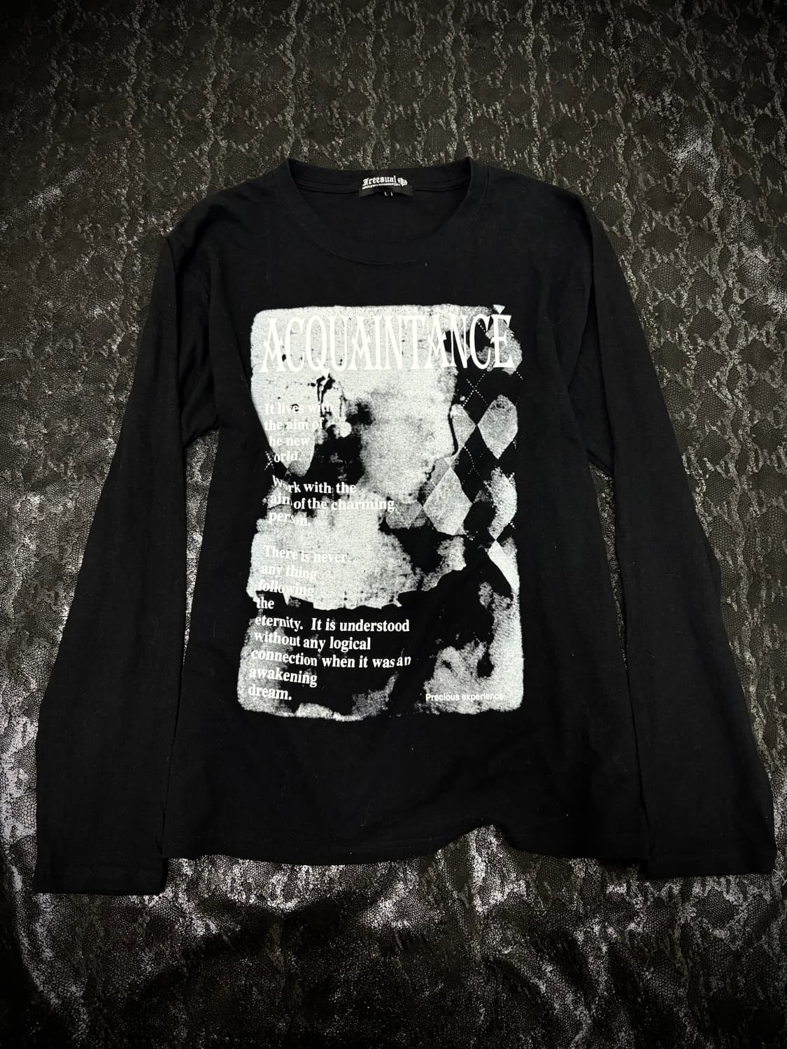 “Vintage” 00’s Style Print Black Sleeve 상품이미지4