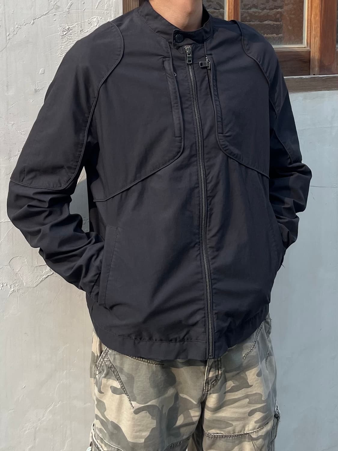 아르마니 익스체인지 13ss 히든포켓 바이커 자켓 상품이미지1