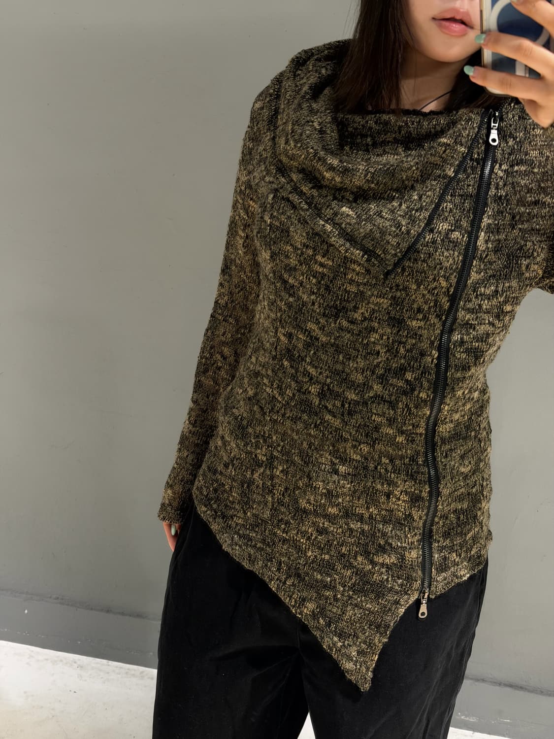 Bernings sho drape design cardigan 상품이미지4