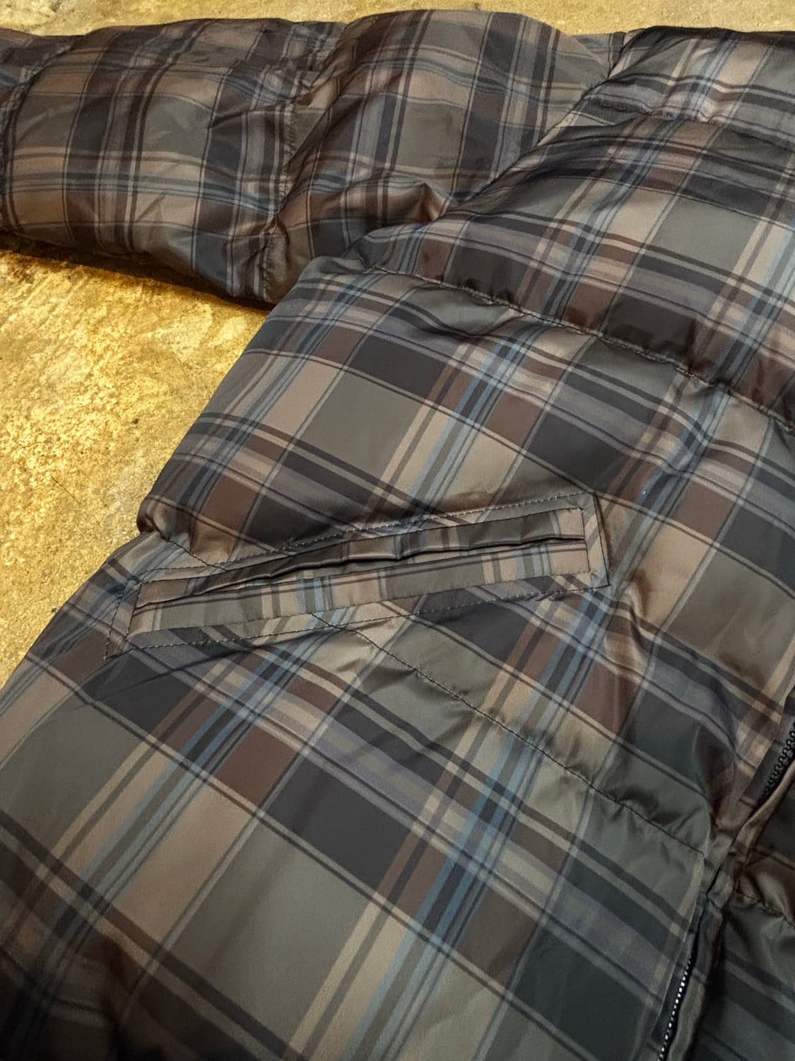 젠틀 커버 타탄 체크 패딩 상품이미지9