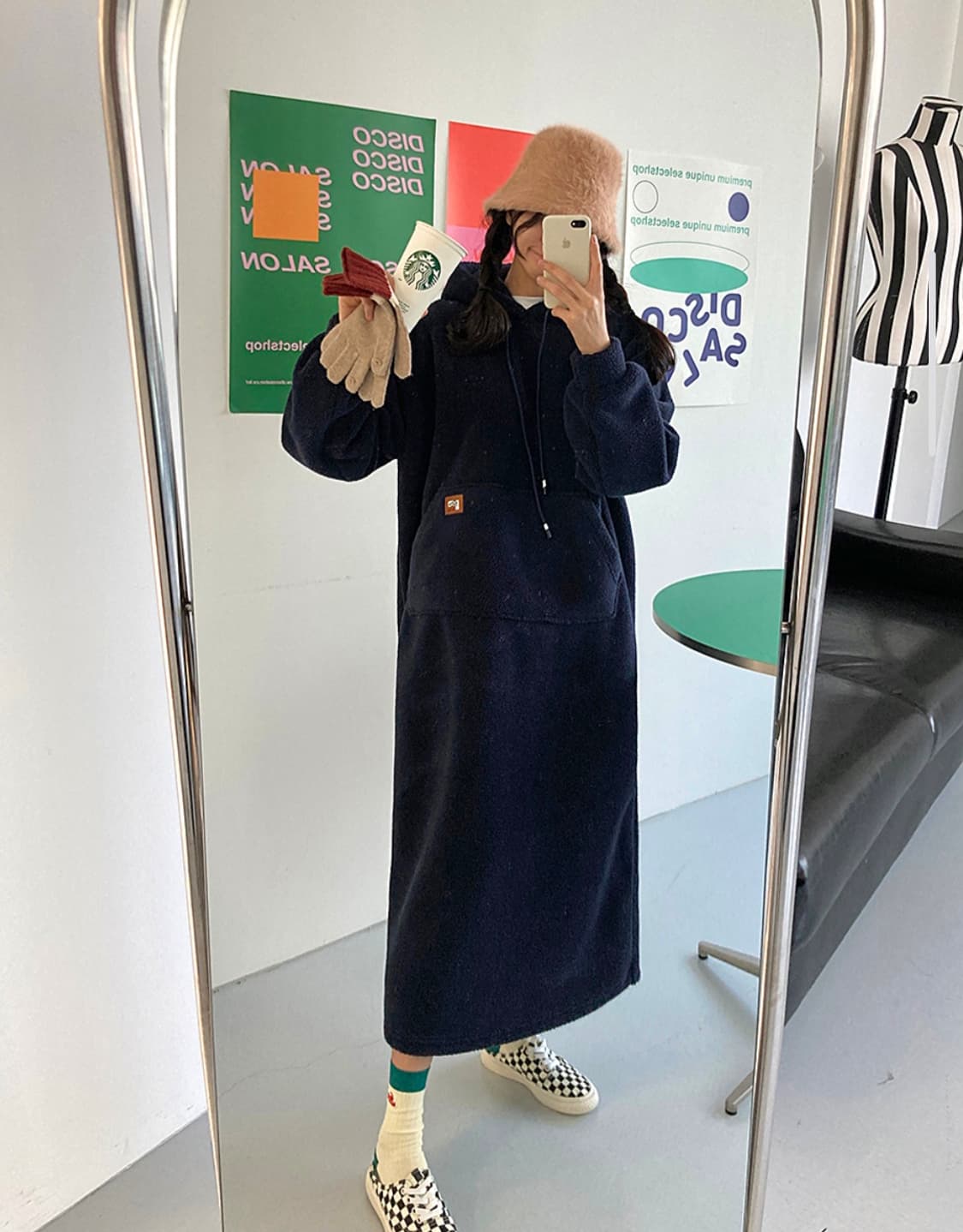 후리스 롱 원피스 상품이미지1