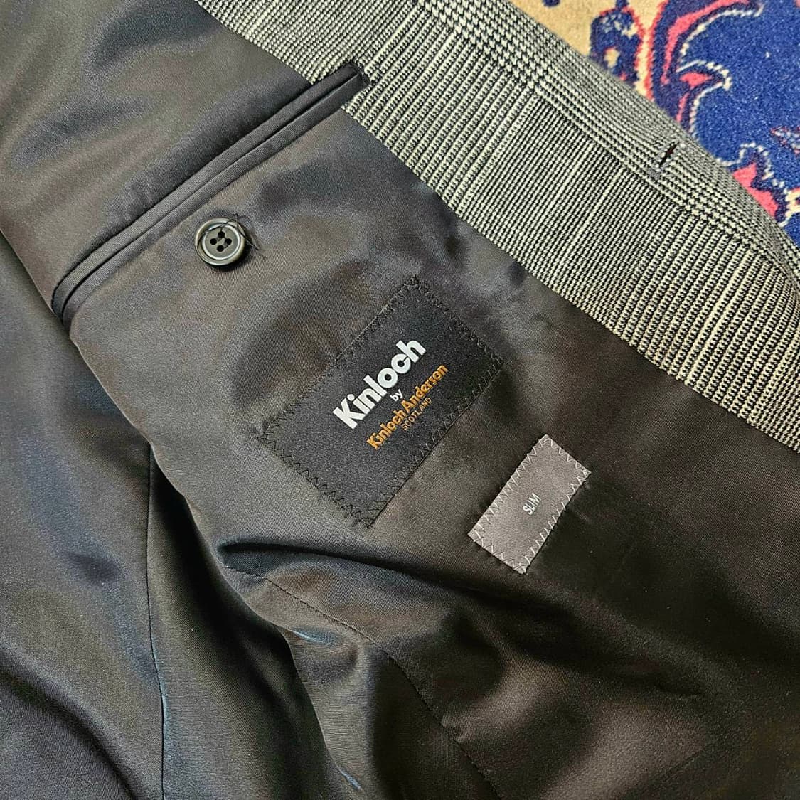 킨록 엔더슨(Kinloch) 투버튼 그레이 체크 블레이져 자켓 상품이미지5