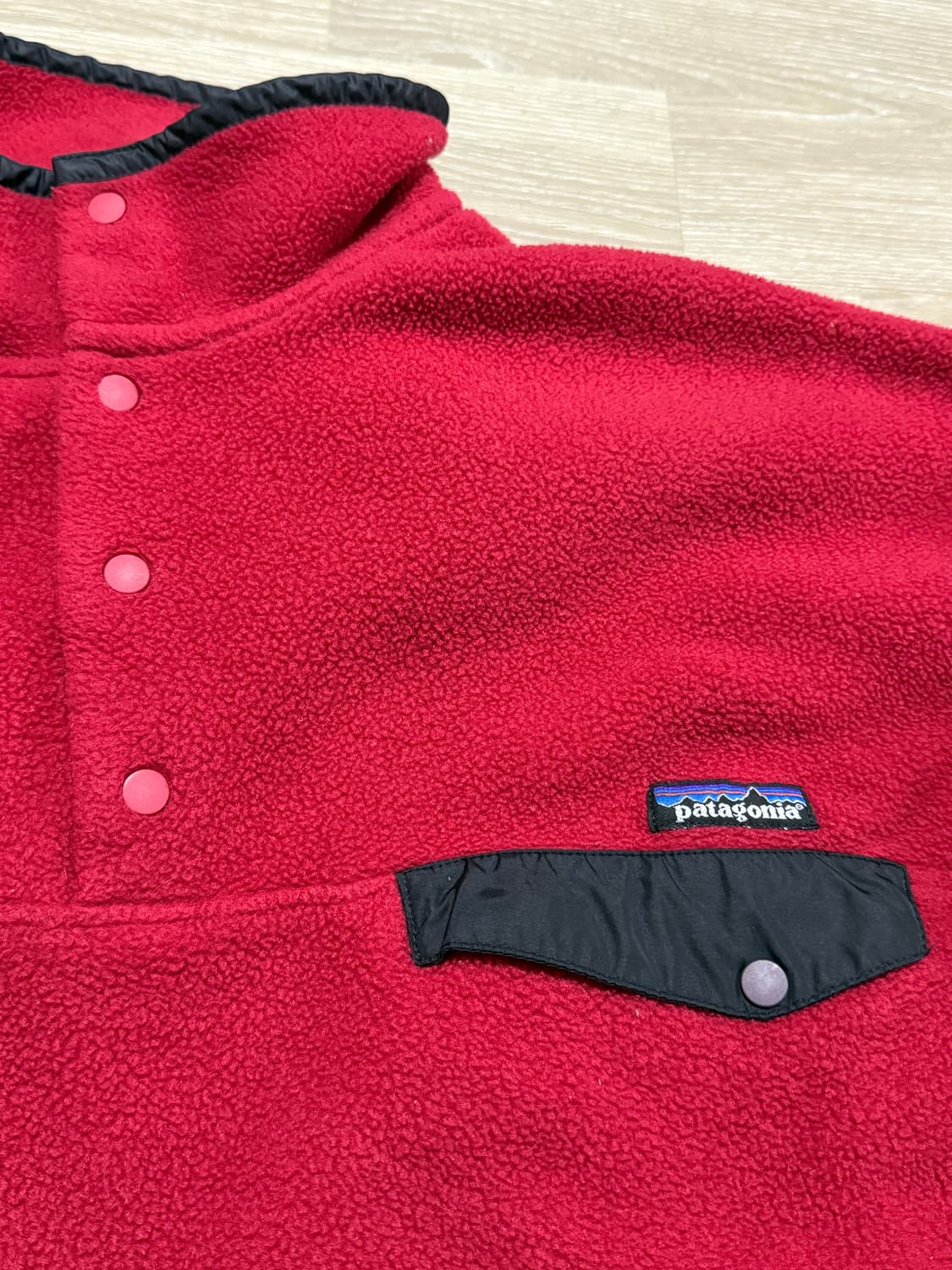 90s 파타고니아 신칠라 레드 usa made 상품이미지3