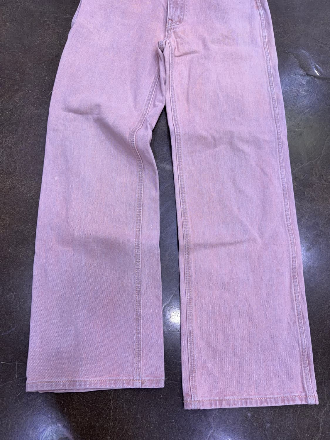 Lee 리 빈티지 인디언핑크 피그먼트 와이드핏 데님팬츠 27 상품이미지5