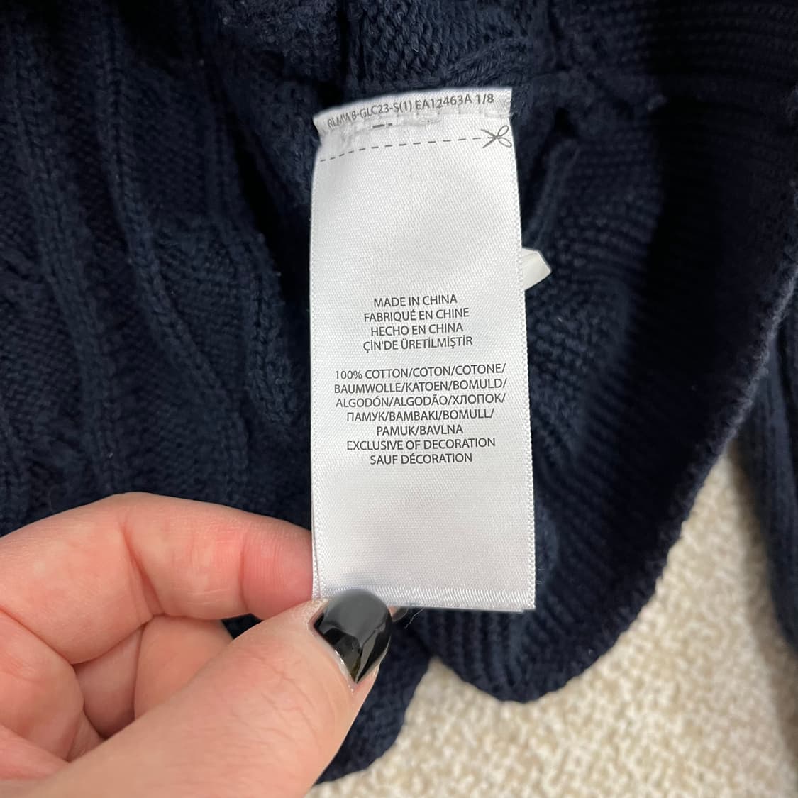 M 폴로 키즈 케이블 프릴 니트 가디건 0203M1 상품이미지3