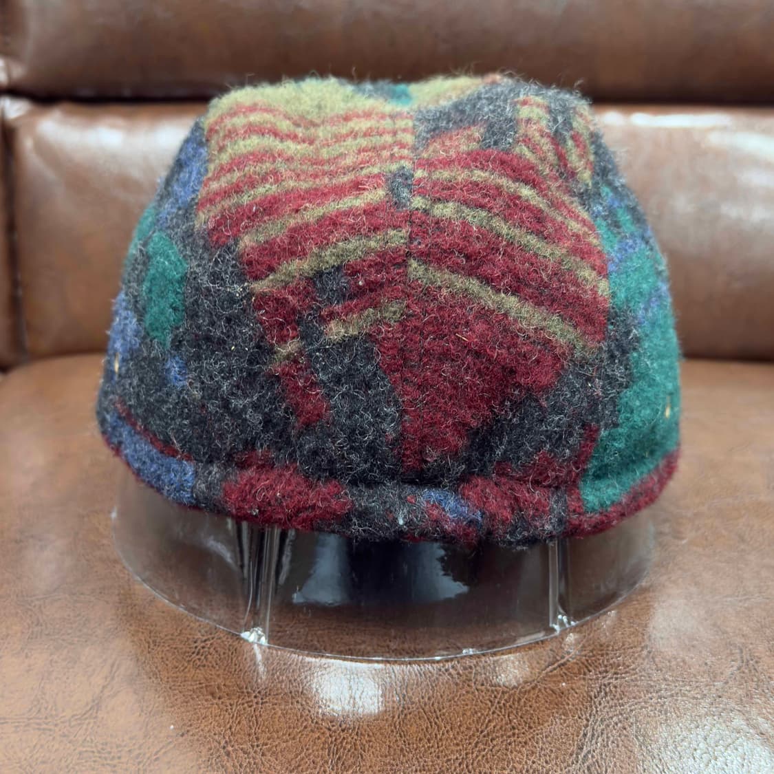 90s 울리치 체크 울 헌팅캡 USA 상품이미지3